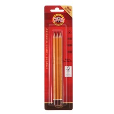 A set of pencils of black-grade 3 Koh-I-Noor 1580 HB, blister