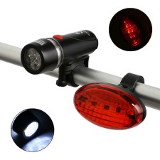 Bicycle front and rear, waterproof bicycle lantern, 5 diodes, 5 modes, 6 aaa