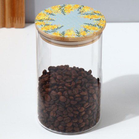 Bank for storage "Tender Mimosa", 950 ml-1