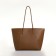 Bag Women's Shoper with zipper, brown color