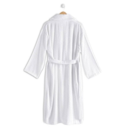 Terry robe, size XL, white color-1