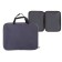 Folder with handles Textile A4, 350 x 270 x 20 mm, calligrata "office", nylon 600D, two -tone Kant, gray