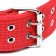 Four-layer collar with a swivel, 80 x 4.9 cm, Osh 64-74 cm, polyester, red