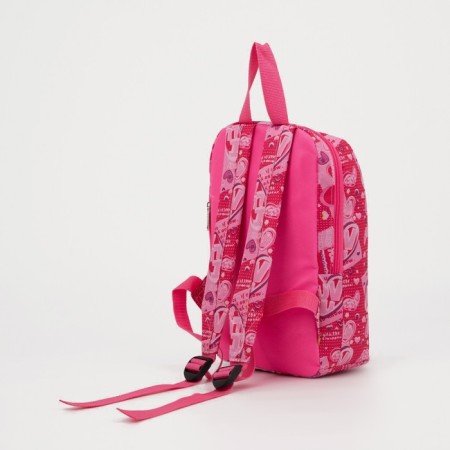Baby backpack on lightning, 2 outer pockets, pink color-3