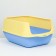 Domik toilet 36 x 37 x 51 cm, blue-yellow