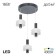 Suspended Citilux “Maya” CL202031, 35x35x22 cm, 3x5.33W, LED, brown color