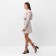 Women's dress with ruffles mist, size 46, white