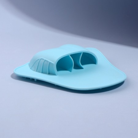 Massage - brush, anti -cellulite, 14 × 12 × 3.5 cm, blue color-6