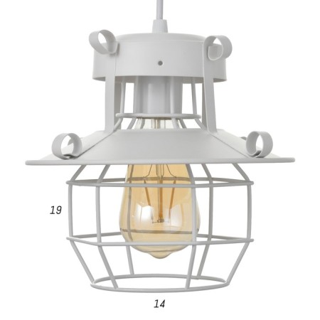 Lamp Bayerlux 2137/1wt E27 40W white 21x21x21-120 cm-4