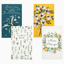 A set of kitchen towels of the Hello Spring 35x60 cm -4 pcs, 100% cotton, waffle 160 g/m2