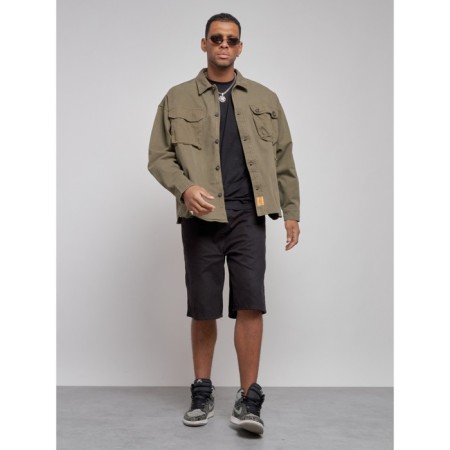 Jeaning jacket men's, size 52, khaki color-10