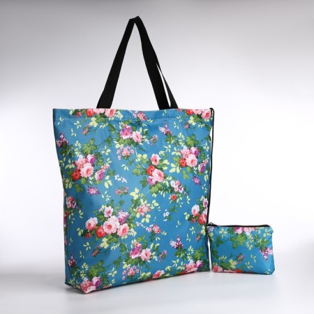 Lightning bag, with a cosmetic bag, blue color