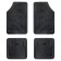 Universal Airline ACM-RM-01 car rugs, with a high side, in a salon, black, set 4 pcs