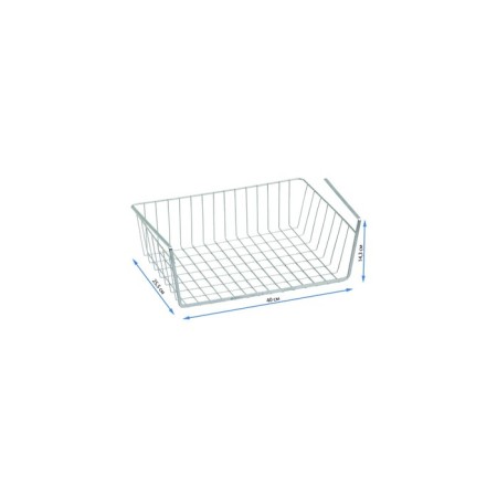Porto suspension basket, with hooks, silver-1