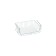 Porto suspension basket, with hooks, silver