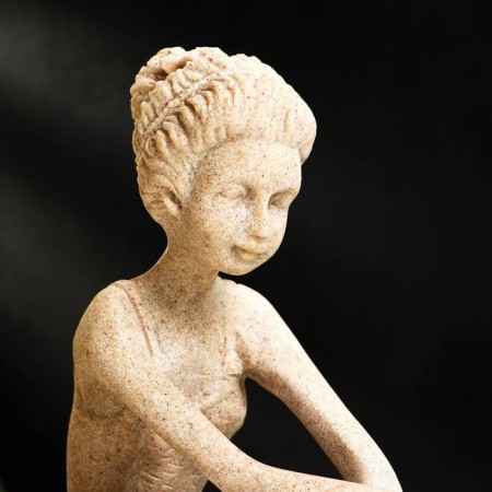 Polystone statuette "Ballerina" white 31 x 17.5 x 21.5 cm-9