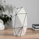 VAZ Coramics Table "Picasso" (manual painting) Triangles, H-25 cm, black and white