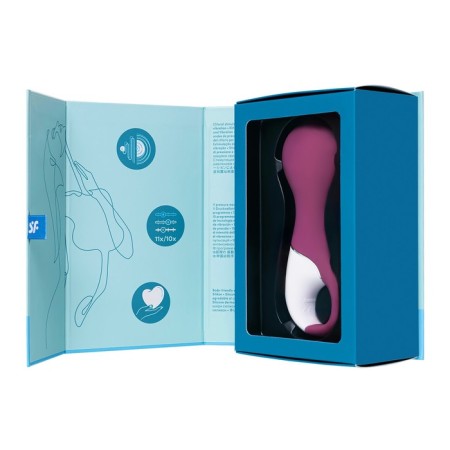 Vacuum-wave contactless stimulator of the Satiffyer Lucky Libra, silicone, 15.7 cm, red red-2