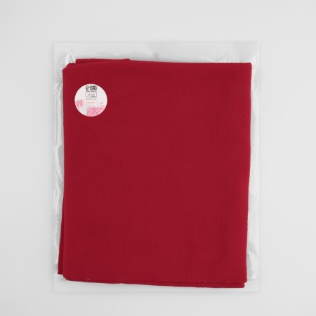 Flice flap, one -sided, 50 × 50 cm, 190 g/m, color red No. 1-6