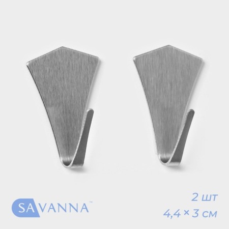 Metal hook on Velcro of the Dolyan "Crystal", 2 pcs