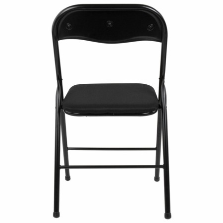 Folding stool Brabix Golf CF-007, black frame, black fabric-3