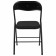 Folding stool Brabix Golf CF-007, black frame, black fabric