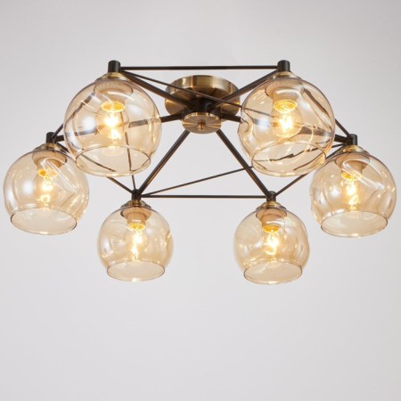 Chandelier 6591208/6 E27 40W Black-Bronza 60x60x23 cm Bayerlux-1