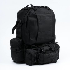 Рюкзак тактический "Storm tactic" мужской, стропы MOLLE, подсумки, 50 л, черный
