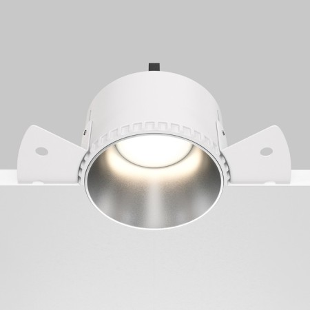 Building lamp Technical DL051-01-GU10 -RD-WS, GU10, 1x20 W, 140x140x55 mm, matte silver-3