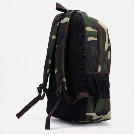 Tourist backpack, 16 l, lightning department, 3 outer pockets, ZFTS, green color/camouflage-3