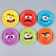 Disposable paper plate "Monster", mix, 18 cm, set 6 pieces