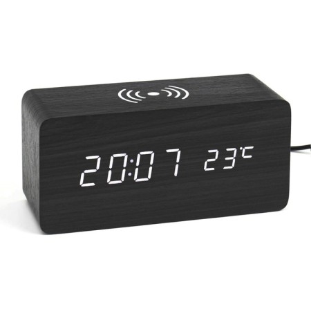 Clock - an alarm clock "number" desktop "desktop with a thermometer and wireless Qi charging-2