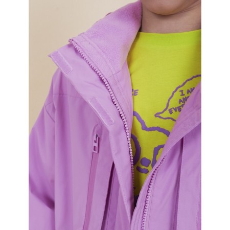 Windbreaker for girls, height 128 cm, pink color-14
