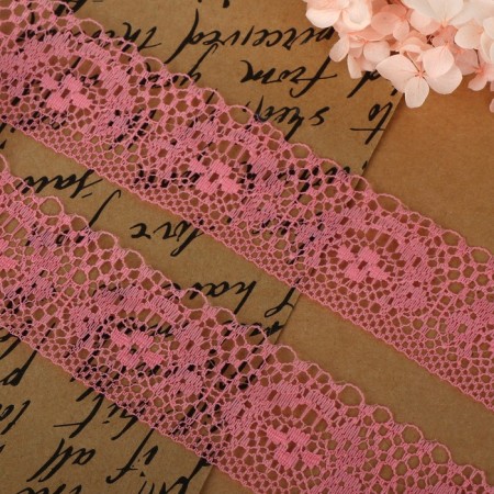 Capricon lace, 35 mm × 10 ± 1 m, coral color-1