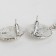 Earrings Metal "Barbados" drops, color silver