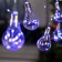 Garland “thread” 3 m with nozzles “light bulbs”, IP20, silver thread, 100 led, blue glow, 3.5 in