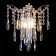 Sconces Citilux "Selena" CL302320, 26x30 cm, 2x40W, E14, color gray color