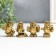 Souvenir Polystone for bronze "Scientific owls" set of 4 pcs 3.8x1.5x3 cm