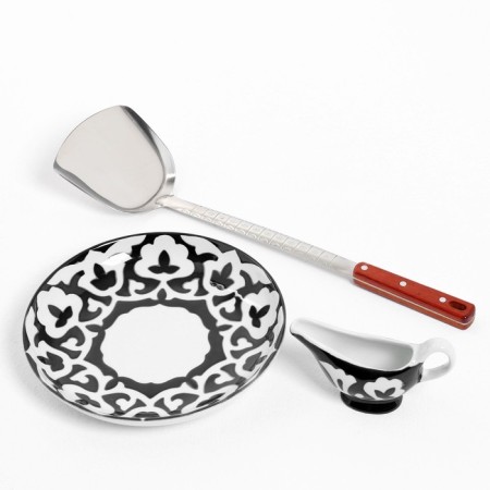 Set for pilaf 5 items, cauldron 10l, stove for cauldron, saucer, frog 28cm, Schumovka 45cm-7