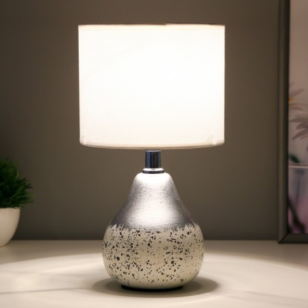 Liana desktop "E14 40W is white-silver 15x15x28 cm-1