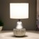 Liana desktop "E14 40W is white-silver 15x15x28 cm