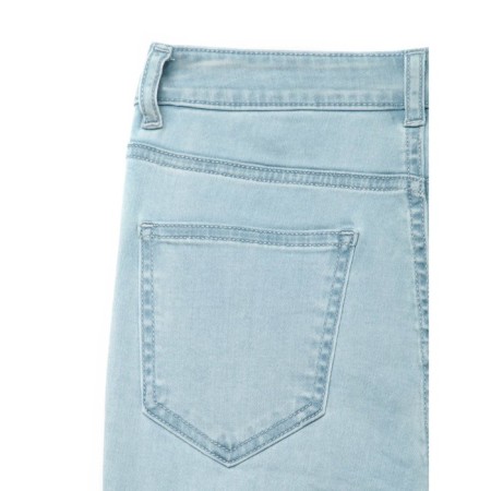 Women's jeans with high landing CONTE Elegant, size M, color Bleach Blue-6