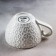Ceramic mug "hearts", 290 ml, white color