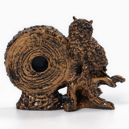 Tables table, fireplace "owl", 15 x 4 x 12 cm, d dial - 6.3 cm-2