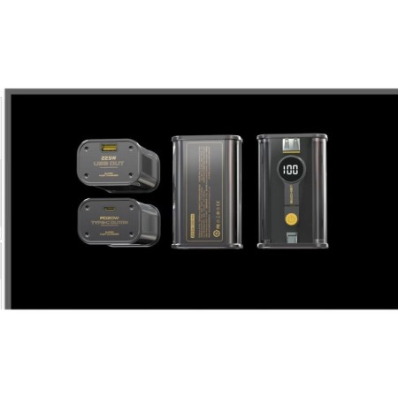 External BYZ W89, 10000 mAh, 1 Type-C, 1 USB, 22.5 W, 3 A, display, PD, black-6