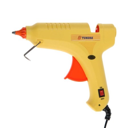 Tundra glue gun, 80 watts, 220 V, switch, indicator, anti -bore, cord 1.3 m, 11 mm-6