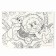 Application with rhinestones "Lion City and Turtle" 14.8*21 cm