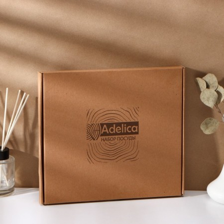 Serve dish "l", in a gift box, birch, 25 × 16.5 × 1.7 cm-6