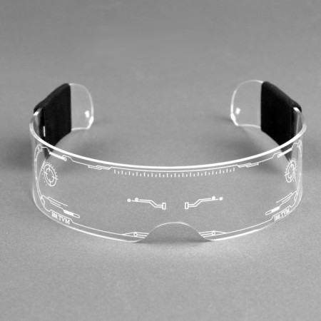 Party LED glasses, CR2032x2 batteries, multi -shock (RGB)-3