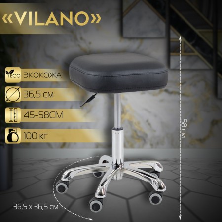 Chair for the master Vilano, black color